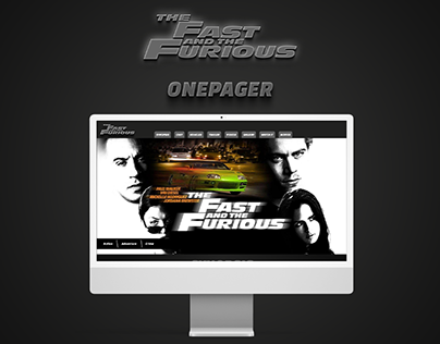 Fast & Furious - Onepager