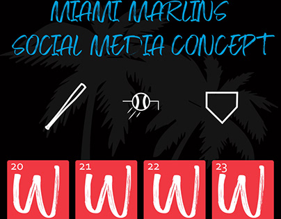 Miami Marlins Social Media Art