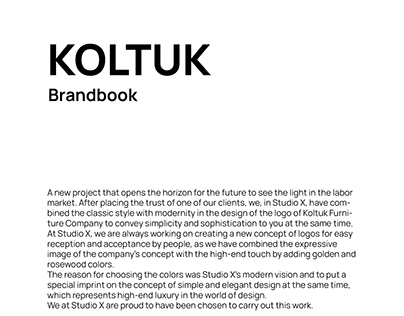 Koltuk Brandbook