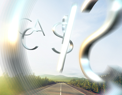 Flying 3D letters for "Car classic"