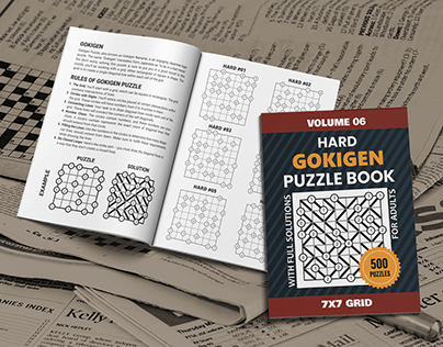 Hard 7x7 Gokigen Puzzle Book For Adults Vol 06