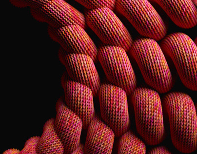 "Swirls" Fabric Knit RND/ LookDev”(CGI)