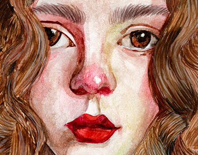 Dalia Watercolor Portrait
