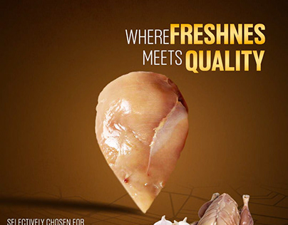 Chicken Meat Creative Conceptual Banner