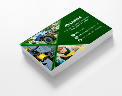 tarjetas de presentación y brochure para empresa Limisa
