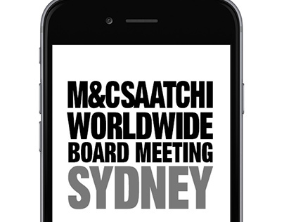 M&C Saatchi Worldwide Board Meeting App