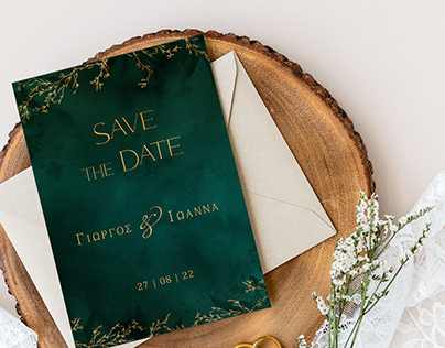 custom made Save the Date Invitation design