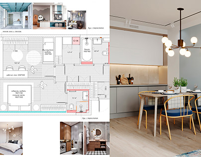 Planning solution of an apartment in Saint Petersburg