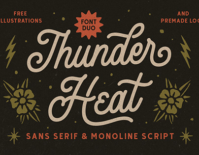 Thunder Heat - Monoline Sans Script