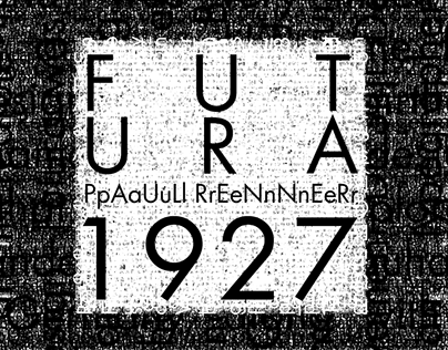 Futura, 1927 by Paul Renner