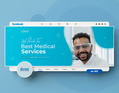 Facebook cover design for medical services