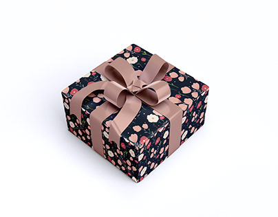 Gift wrapping paper pattern design