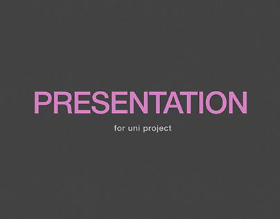 Presentation for university project (conference)
