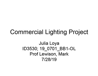 Lighting Project-Commercial
