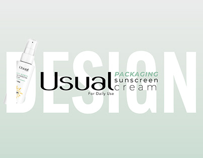 USUAL Sunscreen Cream Packaging Design