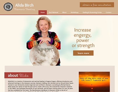 Healing Consultant Site - Custom Web Design