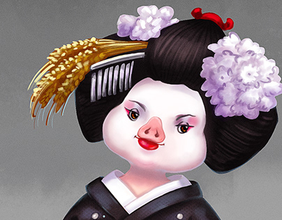Young pig-maiko