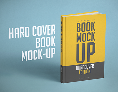 Hardcover Book Mock-up Template PSD