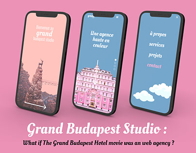 🏩 Grand Budapest Studio Website・fictionnal project