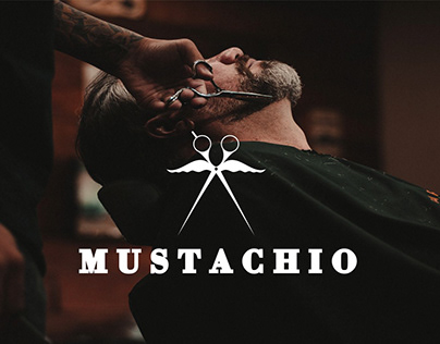 Mustachio \ Hair saloon brand \ Brand visualization
