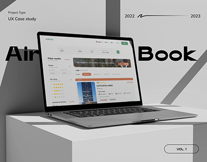 AirBook - Booking Website UX Casestudy