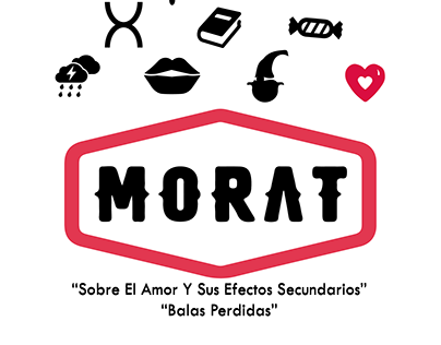 Morat - Afiche donde cada pictograma sea una canción