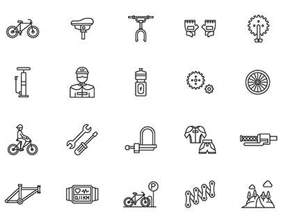 Bicycle Vector Icons