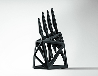 Product Design | Black Diamond Knife Block