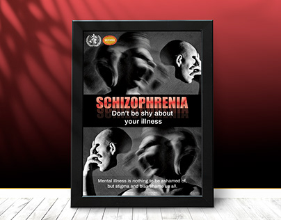 Posters about schizophrenia