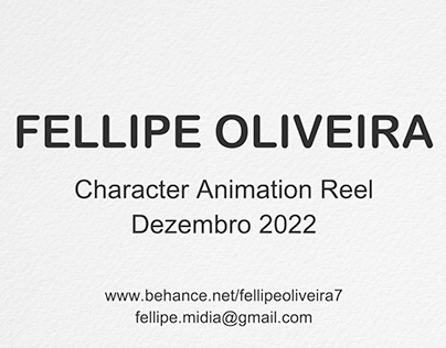 Fellipe Oliveira - Character Animation Reel - 2022.2