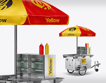 Hot Dog Cart Mockup