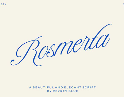 Rosmerta / Elegant Script Font