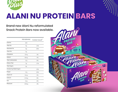 Alani Nu Protein Bars (12 Bars) | Vita Plus