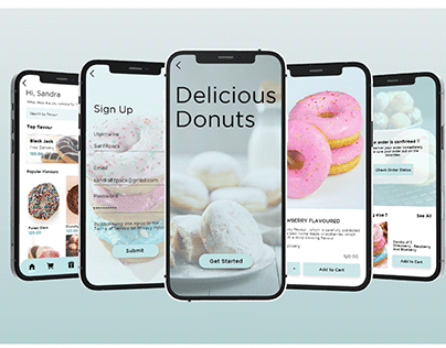 Delicious Donut - Mobile App Design