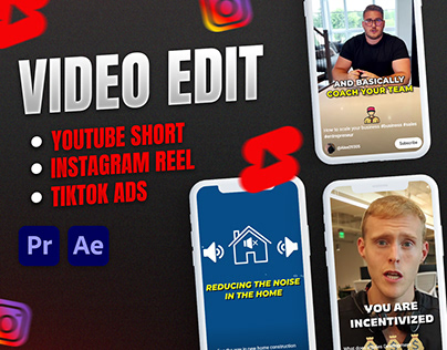 YouTube Short, Instagram reel video edit