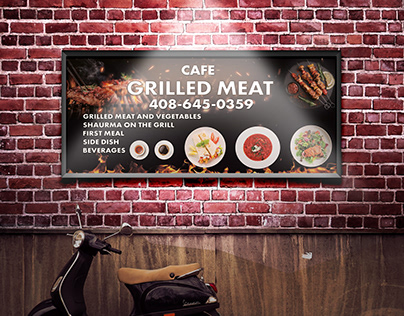 Billboard cafe "Grilled meat"