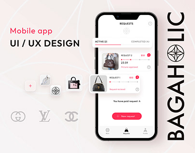 Bagaholic Mobile app UI/UX Design