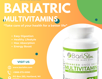 Premium Bariatric Multivitamins - BariSlim's Nutrient