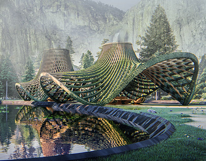 Mountain Gridshell Pavilion