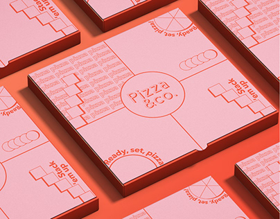 Pizza &Co. Branding and visual identity.