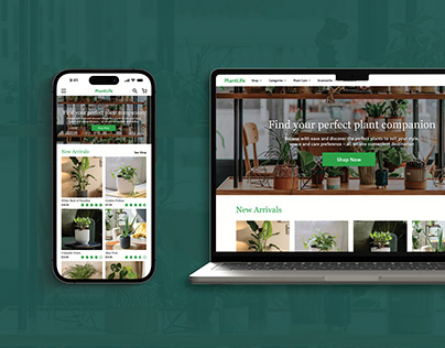 PlantLife - UI/UX | Website Design