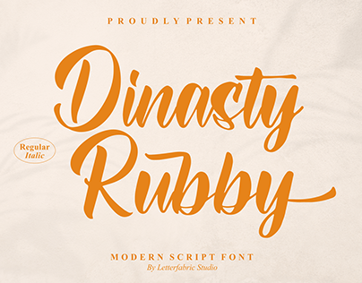 Dinasty Rubby - Modern Script Font