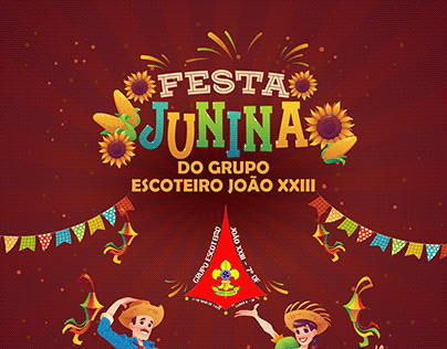 CARTAZ FESTA JUNINA - GRUPO ESCOTEIRO JOÃO XXIII