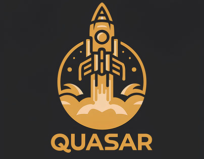 QUASAR : Rocketship Logo
