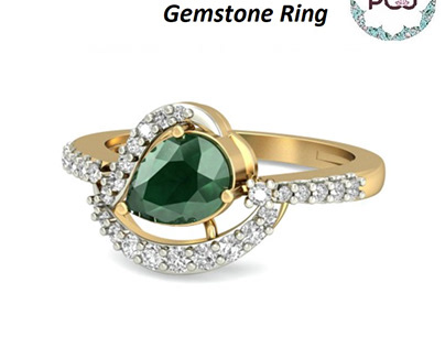 The Josie Diamond And Gemstone Ring By PC Jeweller
