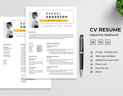 Minimalist CV Resume Template
