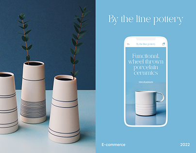 By the line pottery | e-commerce website