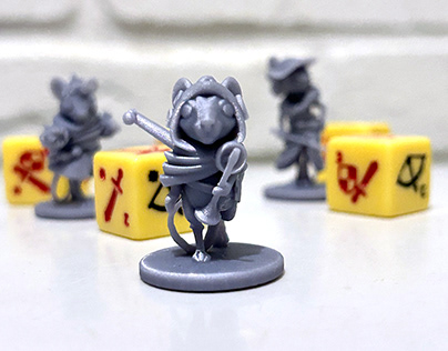 Custom heroes for the tabletop game "Mice and Mystics"
