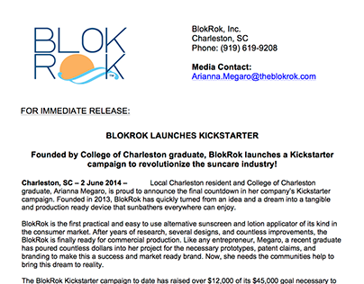 Kickstarter Launch Press Release