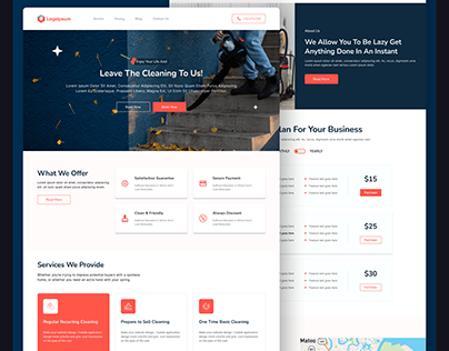 Cleaning UI Landing Page